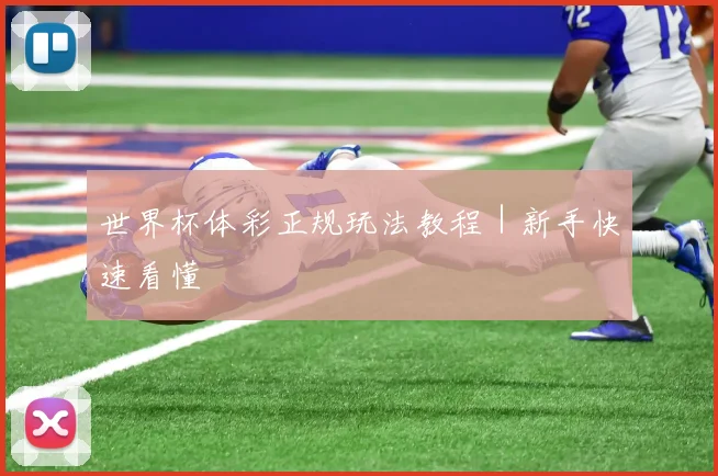 世界杯体彩正规玩法教程｜新手快速看懂